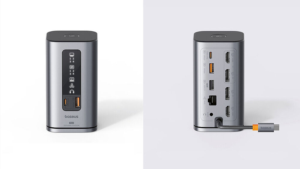 Baseus Spacemate Win 11-in-1 Docking Station - USB C Hub Mit Triple Display & 100W PD Ladung