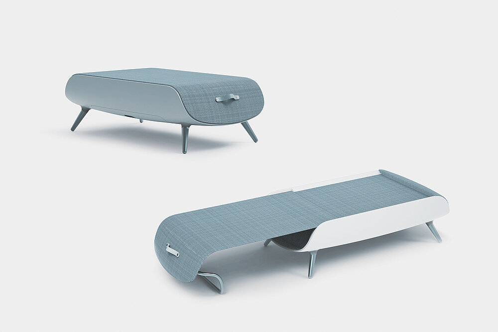 Red Dot Design Award Ergonomic Day Bed for spine therapy with Heat