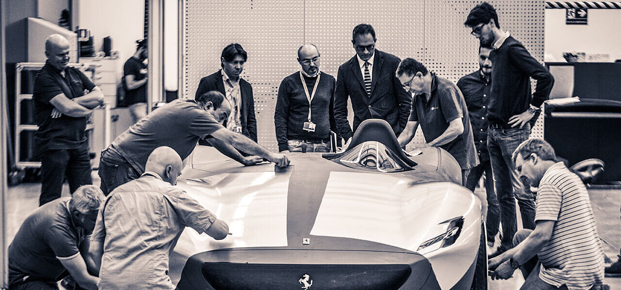 Flavio Manzoni together with the design team during work