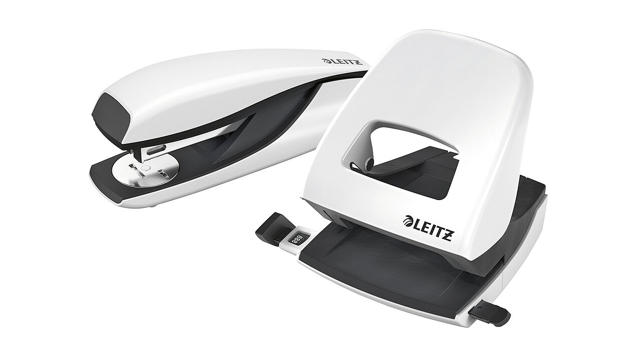 Hole punch and stapler from the “Leitz New NeXXt” product range