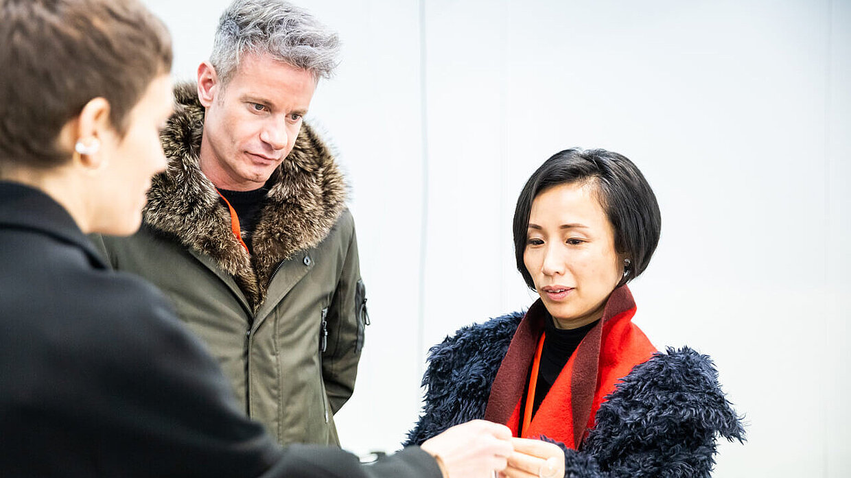 Saskia Diez, David Andersen und Jiang Qiong-Er