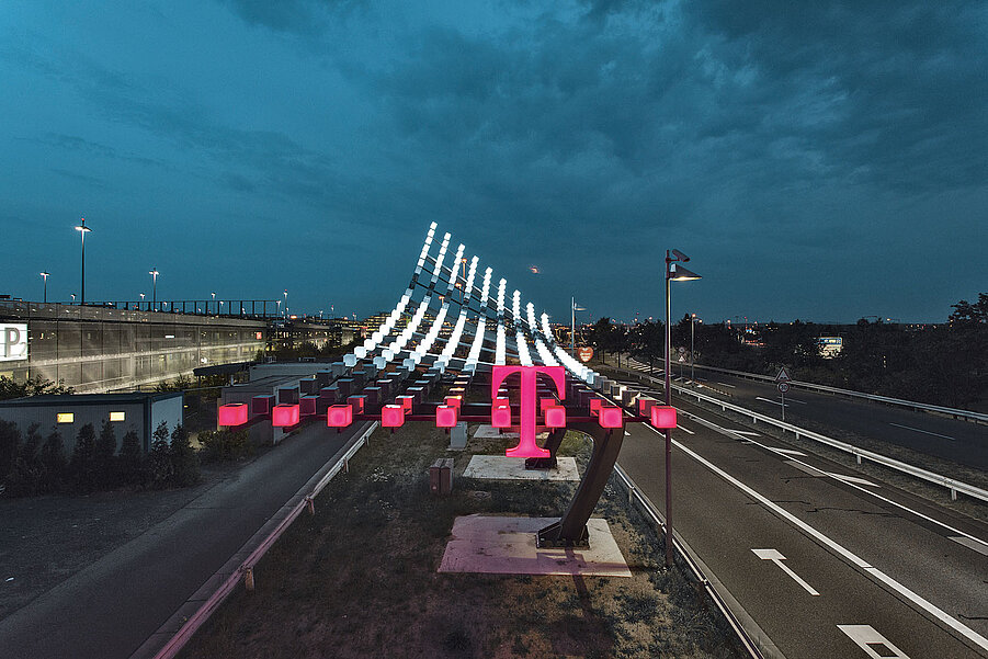 Telekom Light Installation “Take-Off”