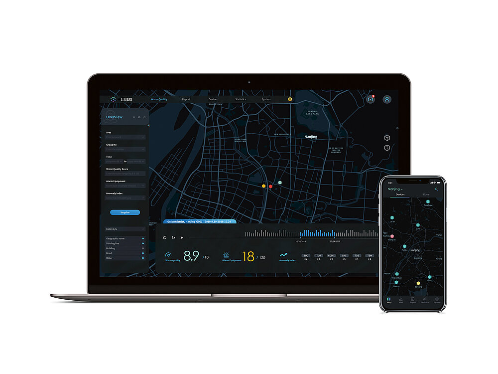 Red Dot Design Award: Back-End System for Urban Water Quality Monitoring
