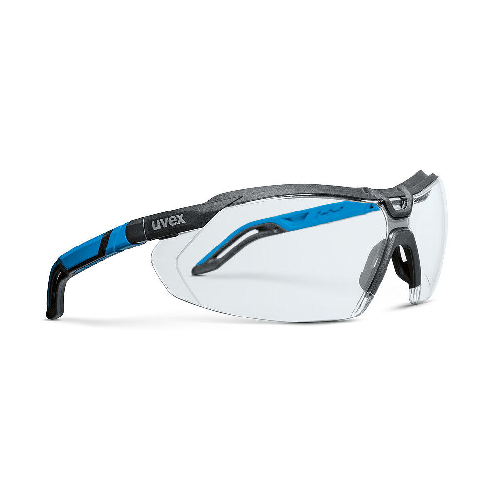 Uvex Avatar OTG Safety Glasses BlackRed Frame Clear Lens