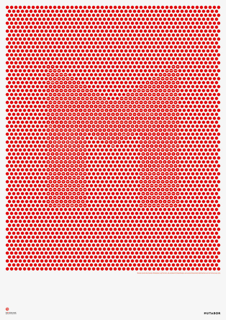 Christmas Mailing Red Dot Poster