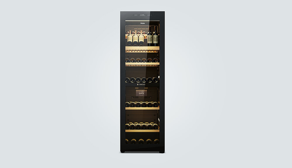 Red Dot Design Award Haier JC440 dual temperature zone wine cooler