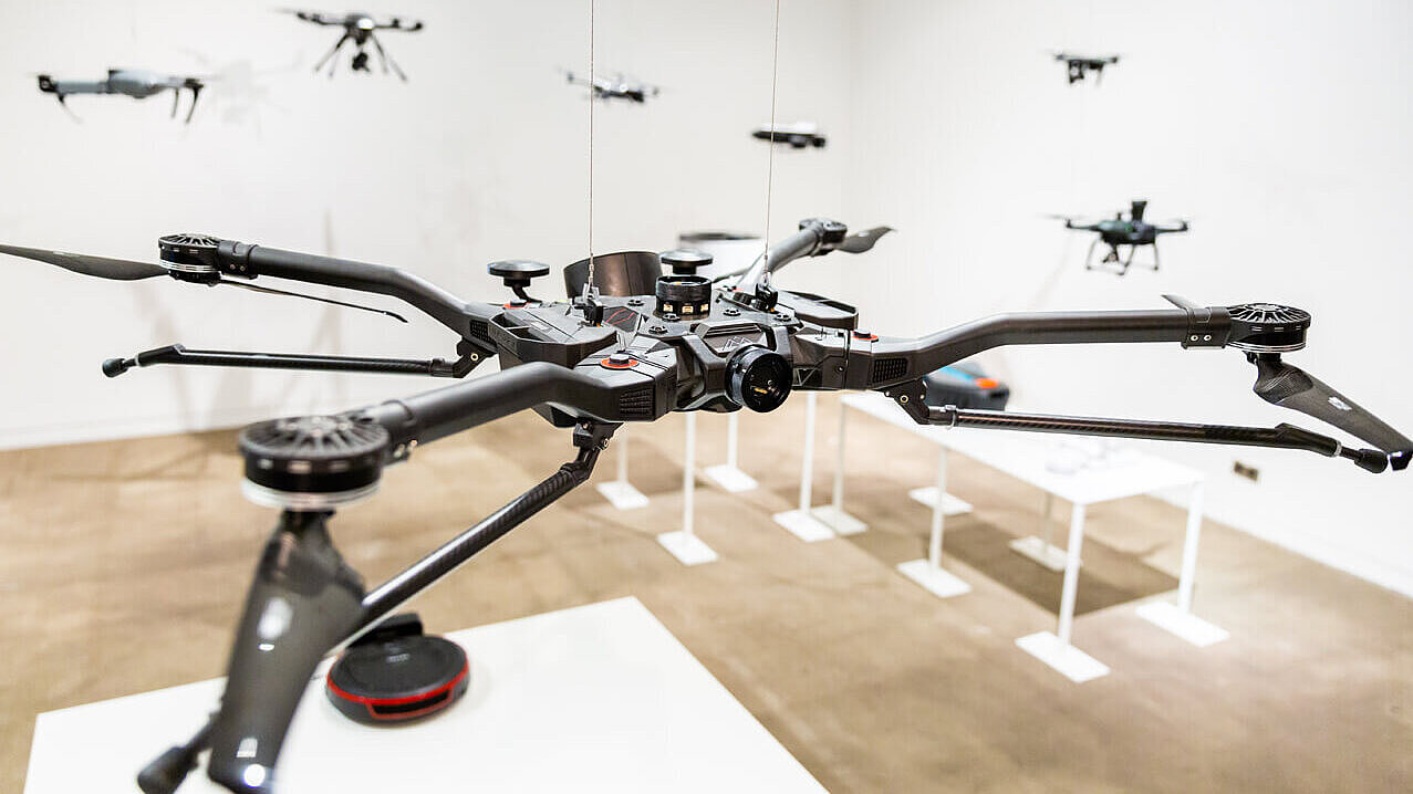 Award-winning drones in the Red Dot Design Museum