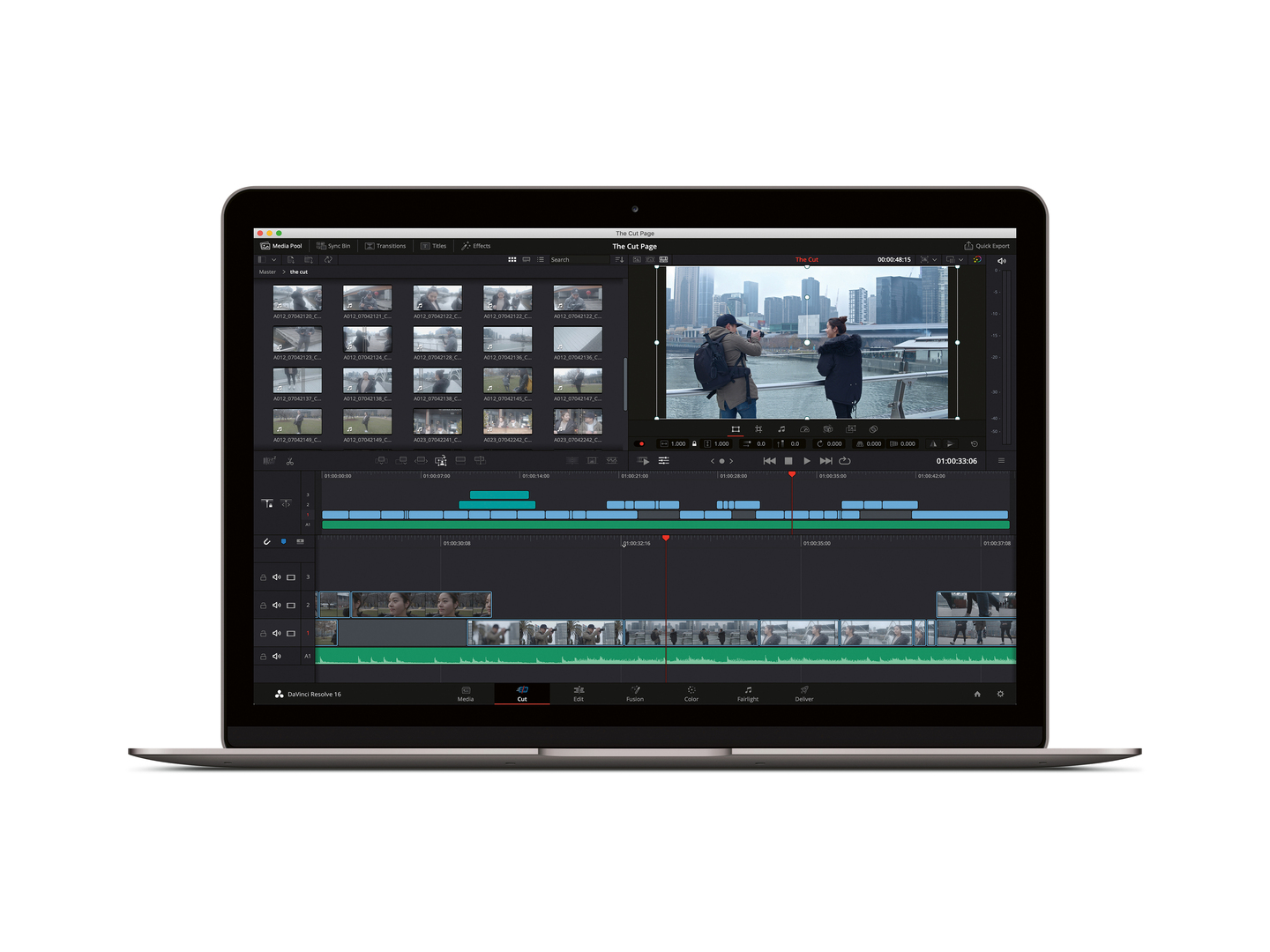 The Cut Page – DaVinci Resolve 16