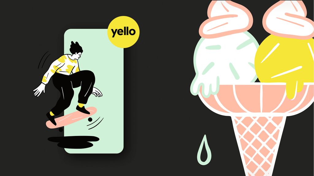 Yello – Relaunch Illustrations