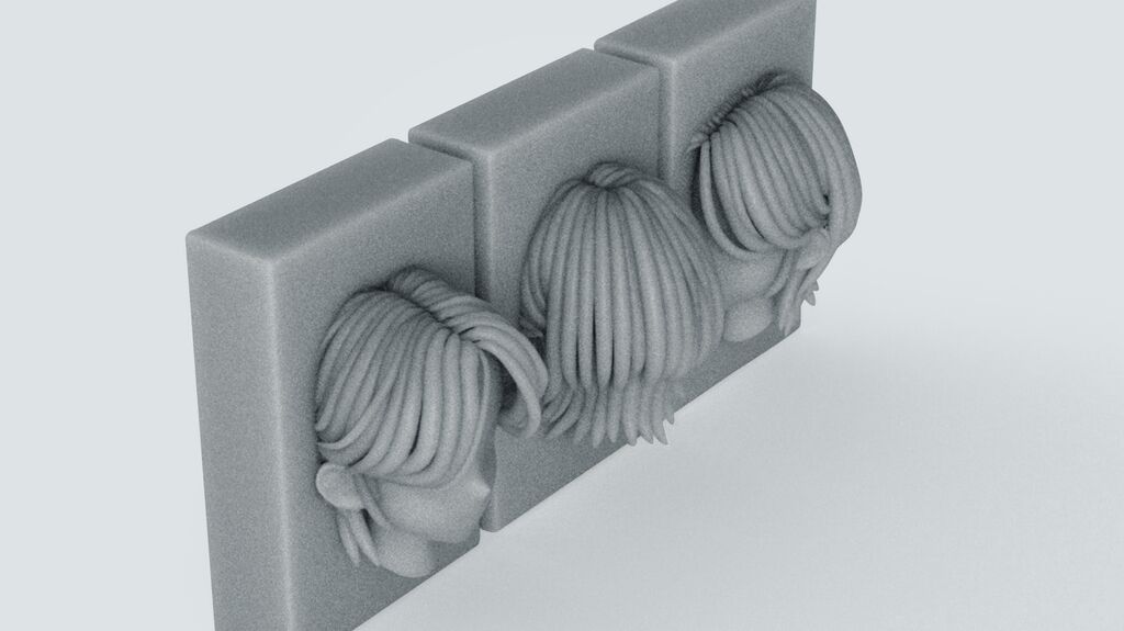 Touchable Hair Catalogue for the Blind